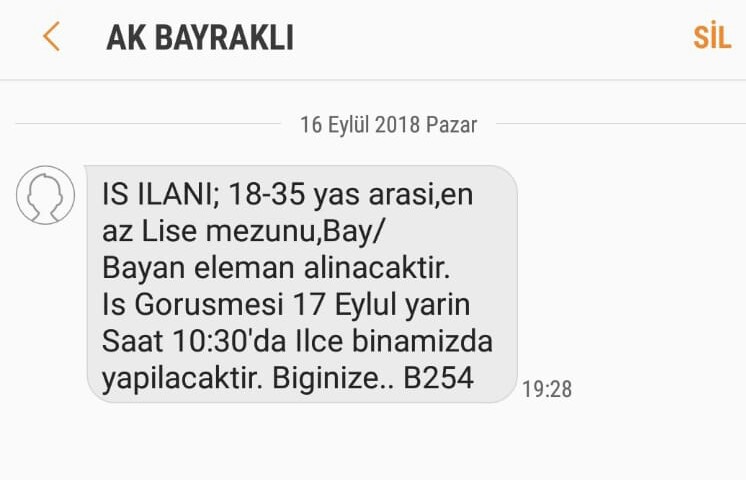 Ak Parti ilçe teşkilatından ilginç mesaj!