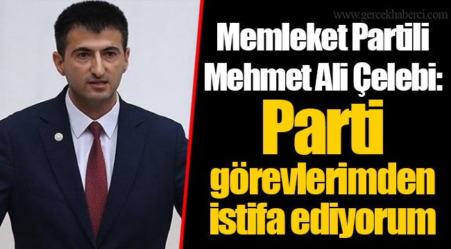 Memleket Partili Mehmet Ali Elebi Parti G Revlerimden Istifa Ediyorum G Ndem Ger Ek Haberci