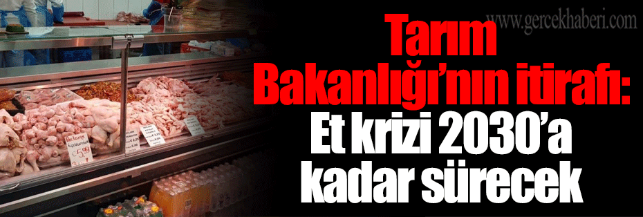 Tarım Bakanlığı’nın itirafı: Et krizi 2030’a kadar sürecek